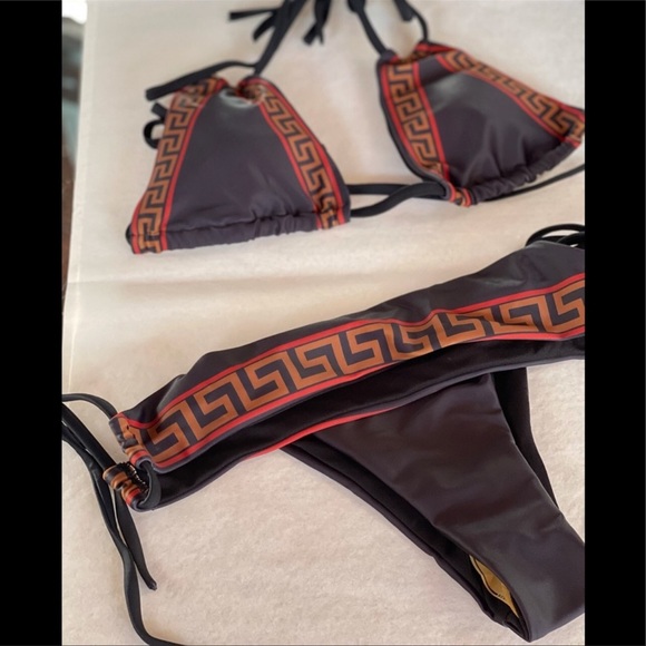 Brazilian Logo Inspired Black Shine Bikini - Picture 6 of 12